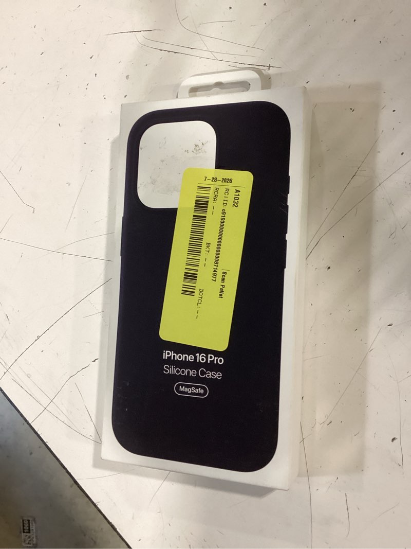Condition photo showing New/Like New for apple iphone 16 pro silicone case with magsafe and camera control: lightweight phone case, wireless charging compatible, smooth matte finish, black iphone 16 pro silicone black
