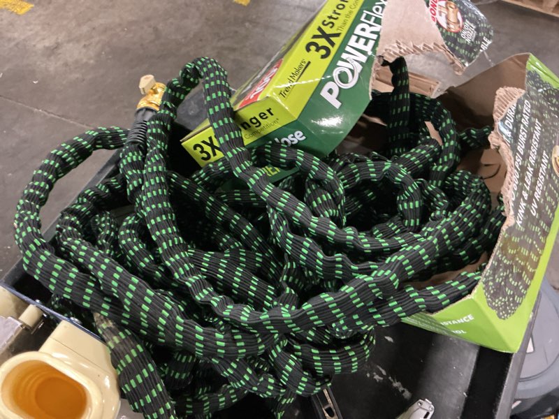 Condition photo showing As Is for flex-able hose flex-able xtreme hose 100ft - kink free, expandable, heavy duty, green