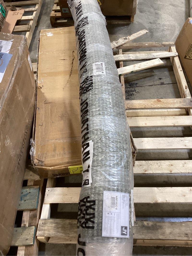 Condition photo showing As Is for JONATHAN Y Pata Hand Woven Chunky Jute Gray Indoor Area Rug, 8x10, Bohemian, Rustic, Cottage, Easy-Cleaning for Living Room, Bedroom, Kitchen, Non-Shedding (NRF102C-8) Grey 7'10" x 10' (Rectangular)