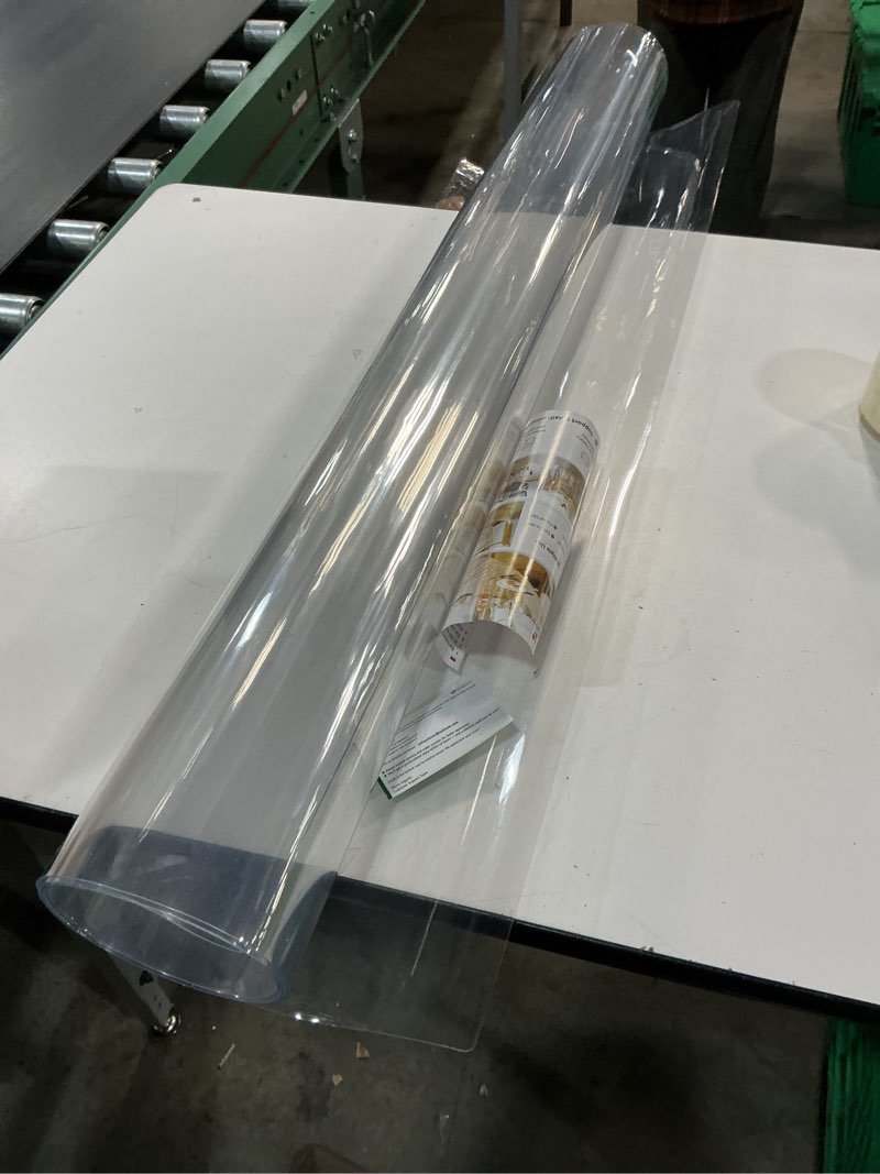Condition photo showing Good Condition for Clear Table Protector 42 x 60 Inch, 1.5mm Thick Plastic Table Cover, Waterproof PVC Clear Table Cover Protector, Desk Protector Mat, Writing Desk Pad for Desktop, Coffee & Dining Room Table 42" x 60" (Rectangular) Crystal Clear