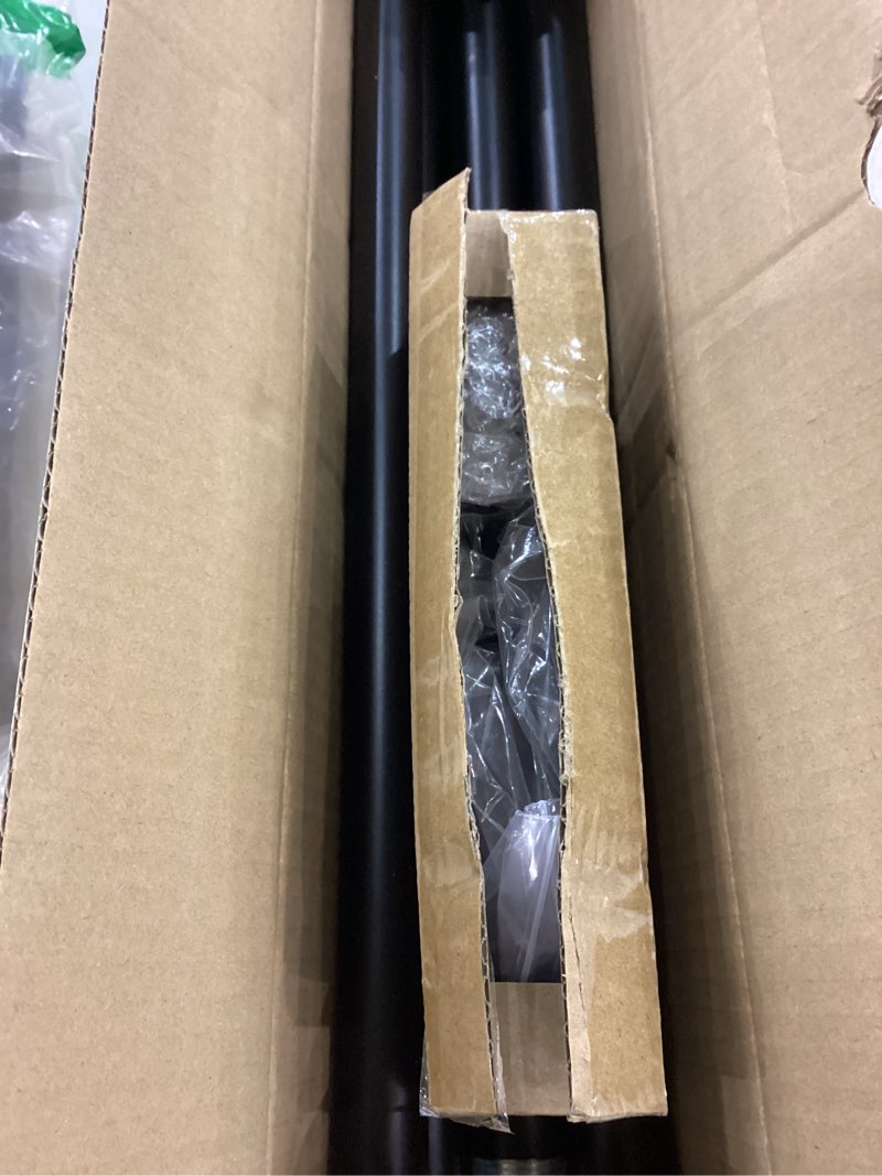 Lootkell Modern Black Curtain Rods for Windows 66 to 120 Inches Adjustable Length Heavy Duty 1" Diam