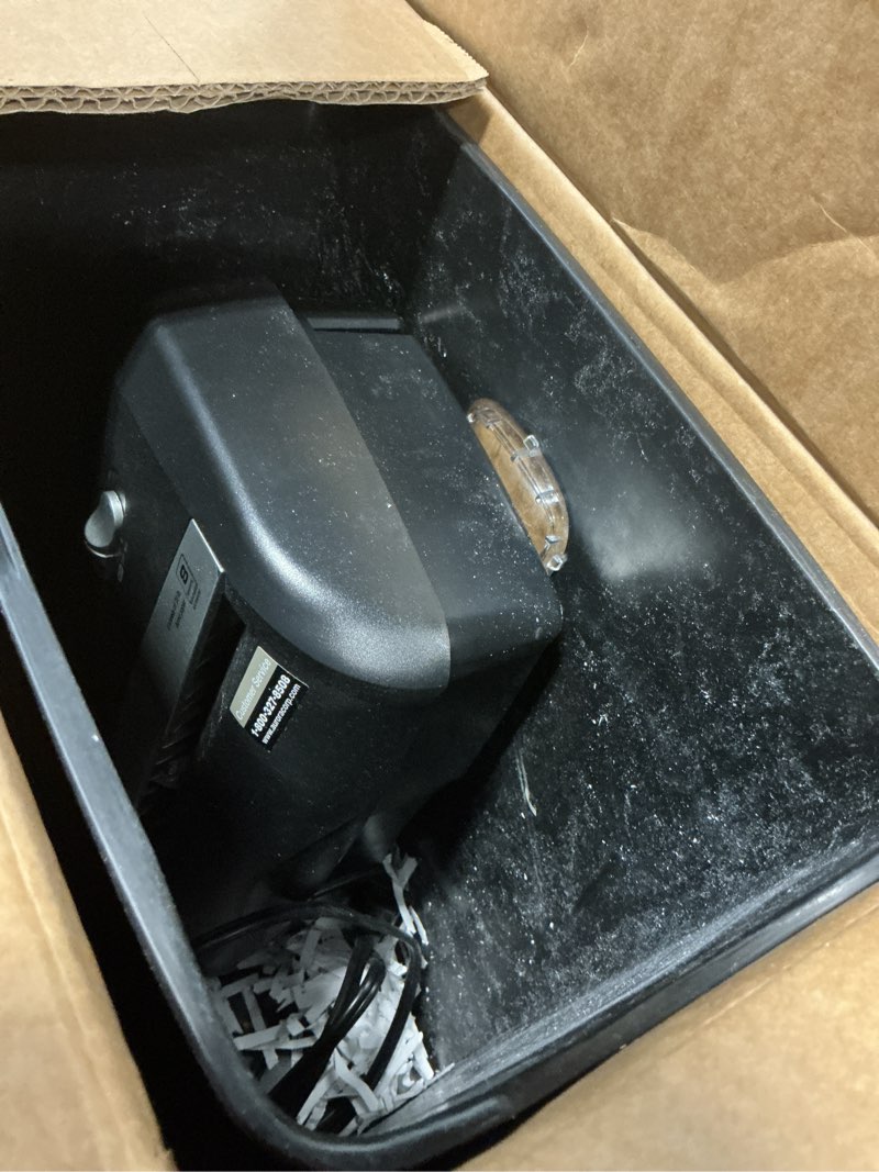 Condition photo showing As Is for aurora as890c 8-sheet cross-cut paper/credit card shredder with basket 8-sheet crosscut shredder