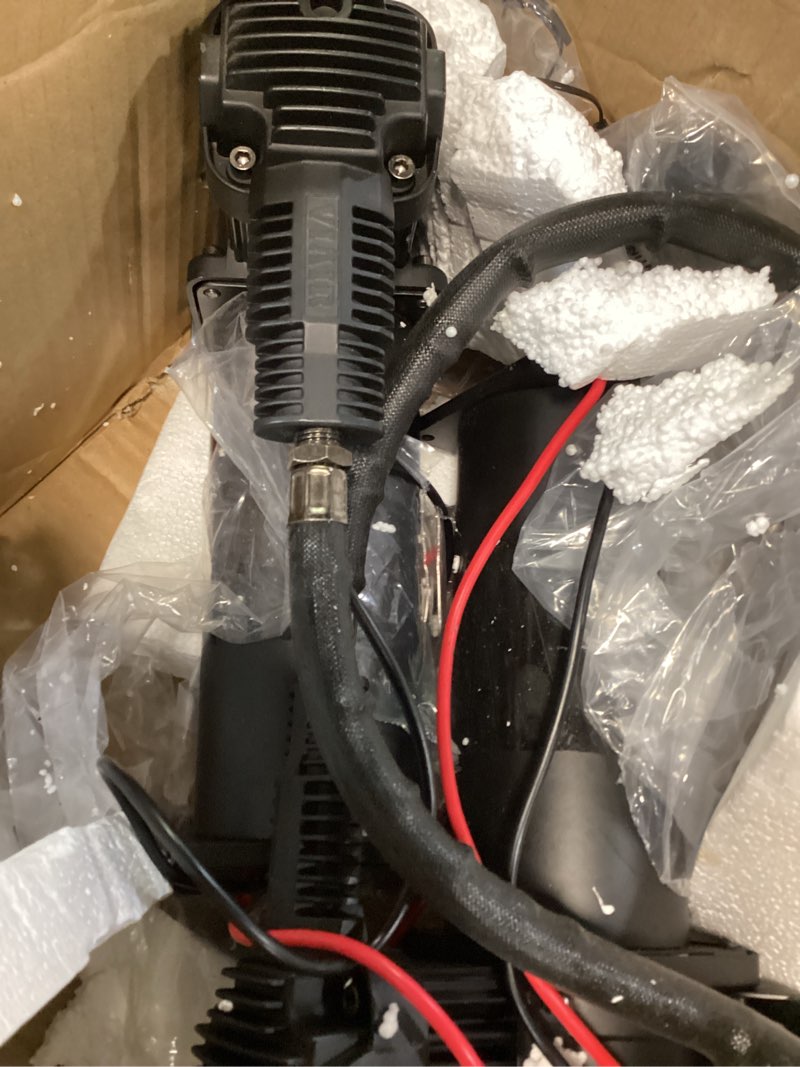 Condition photo showing Good Condition for viair 444c dual air compressor for air suspension (2 pack) 12v continuous duty cycle compressor for air tanks, bags, air horns 200 psi (stealth black) value pack