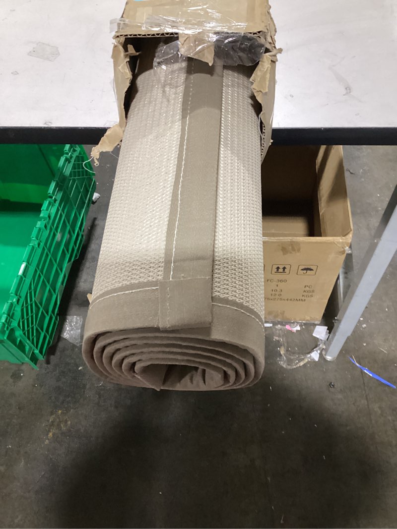 Condition photo showing Good Condition for iCustomRug Zara Synthetic Sisal Collection Area Rug and Custom Size Runners, Softer Than Natural Sisal Rug, Stain Resistant & Easy to Clean Beautiful Border Rug in Beige 4' x 6'