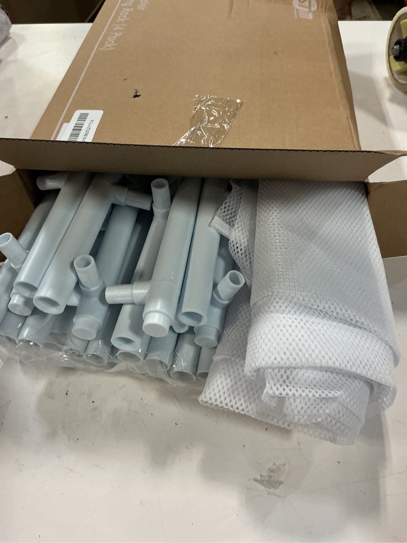 Condition photo showing Good Condition for Storage MANIAC Sweater Drying Rack, Mesh Clothes Drying Rack, Stackable Laundry Drying Rack, Lay Flat Dryer for Delicates, Portable Dry Rack for Indoor or Outdoor, White, 4-Pack