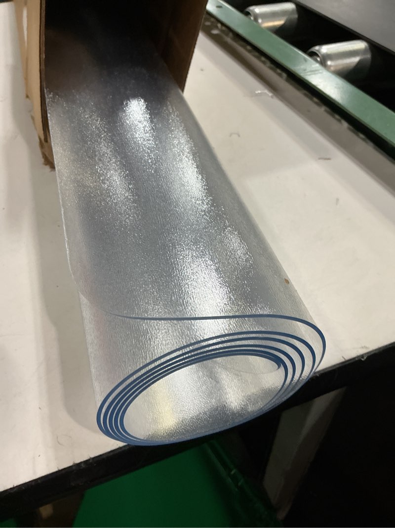 Condition photo showing New/Like New for Kuyal Clear Chair mat for Hardwood Floor 36 x 55 inches Transparent Floor Mats Wood/Tile Protection Mat for Office & Home (36" X 55" Rectangle) 36" X 55" Rectangle Clear