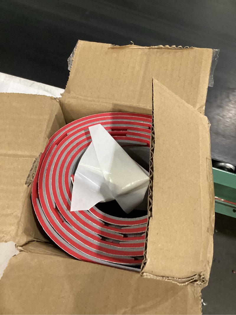 Condition photo showing Good Condition for boat flooring eva foam boat decking sea deck boat flooring self-adhesive faux teak marine boat decking non-slip mat for boat deck yacht motorboat fishing boat surfboard kayak 94x44/28/16 94"x44" light gray with red seam lines