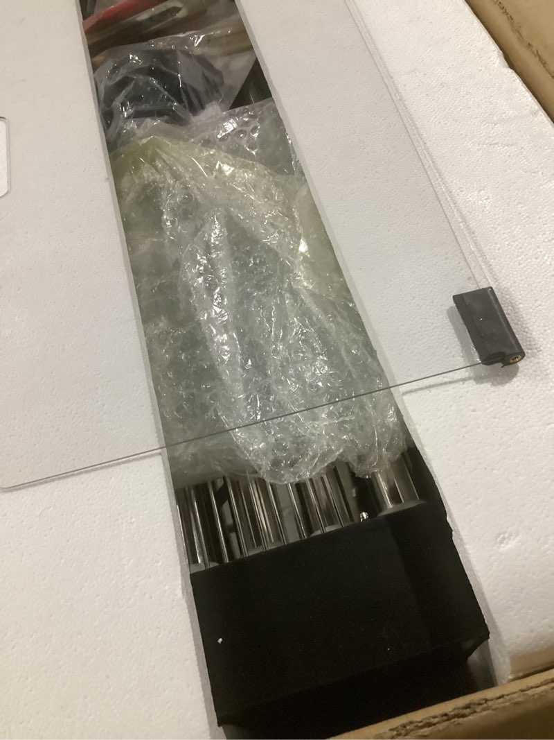 Condition photo showing Good Condition for Hot Dog Roller 7 Rollers 18 Hot Dogs Capacity 1050W Stainless Sausage Grill Cooker Machine with Dual Temp Control Glass Hood Acrylic Cover Bun Warmer Shelf Removable Oil Drip Tray(7 Rollers+Cover)