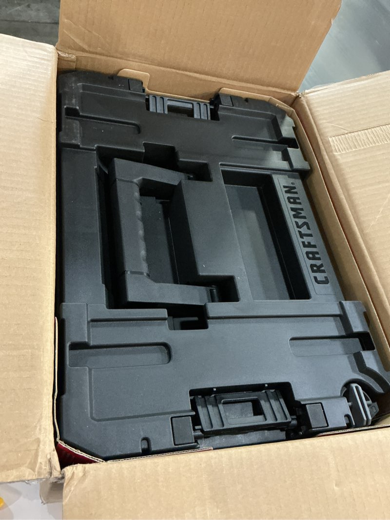 Condition photo showing Good Condition for craftsman 262-piece mechanic tool set with 3-drawer versastack box, sae and metric socket set, car and motorcycle tool kit with combination wrenches and spark plug sockets (cmmt45309) new 262 piece set
