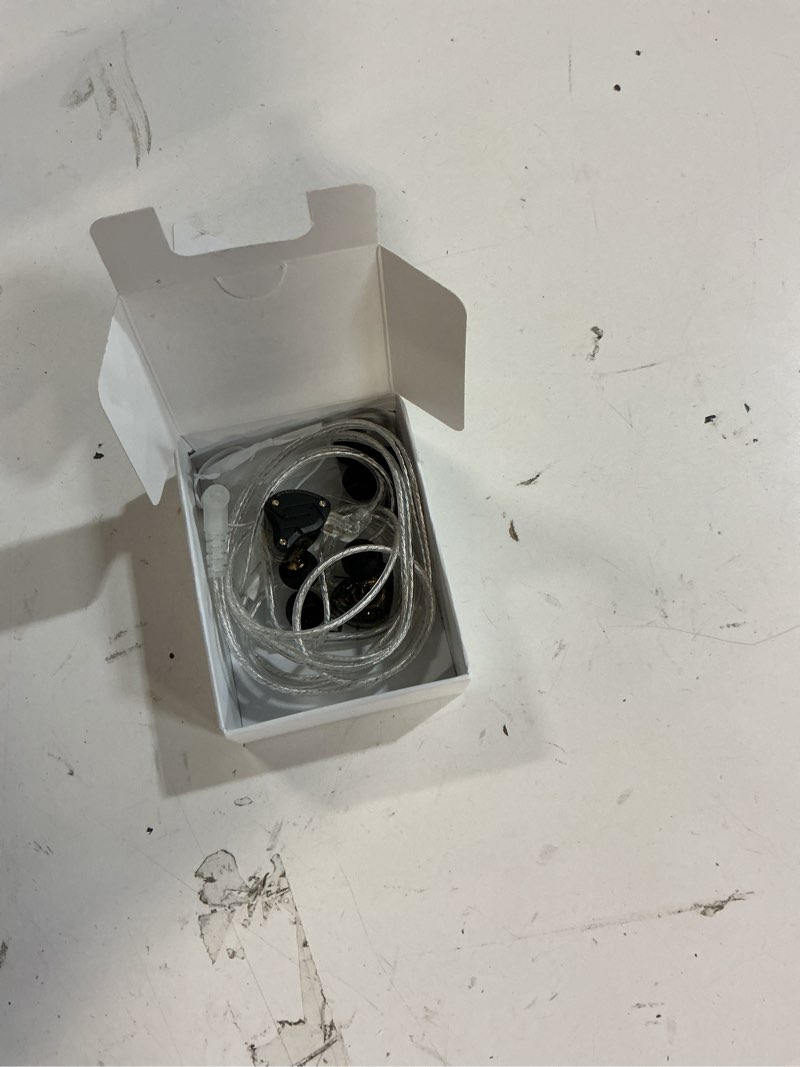 Condition photo showing As Is for linsoul kz zs10 pro, 4ba+1dd 5 driver in ear monitor, hifi wired earbuds, gaming earbuds, hybrid iem earphones with stainless steel faceplate, detachable cable for musician(with mic, dark black) dark black with mic
