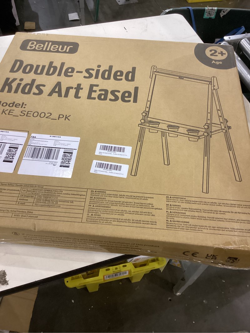 Double sided kids art easel