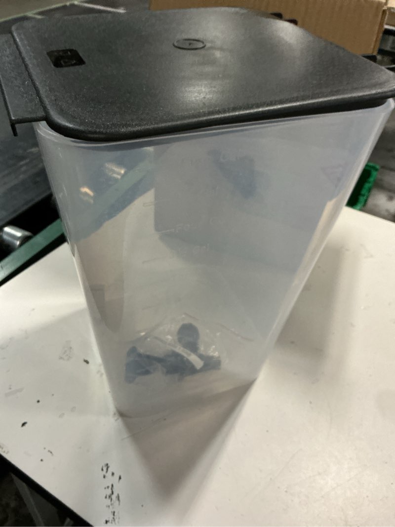 Condition photo showing As Is for (incomplete, missing base)vevor beverage dispenser, 5 gallon drink dispenser for parties, plastic juice dispensers with no-drip spigot, iced tea lemonade juice water dispensers, for restaurants, hotels, parties