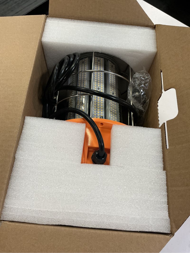 Condition photo showing Good Condition for 400W LED Temporary Work Light,Portable Hanging Construction Work Light,5000K 56000LM,with ON/Off Button & Hook Jobsite Lighting 400 Watt