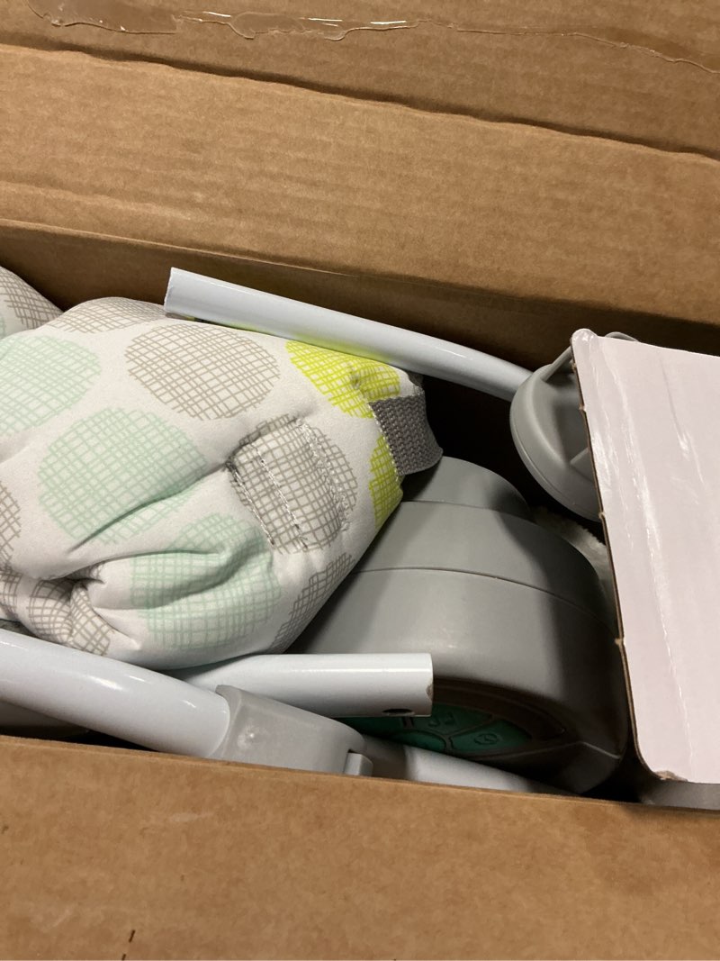 Condition photo showing Good Condition for Bright Starts Portable Automatic 6-Speed Baby Swing with Adaptable Speed, Taggies, Music, Removable-Toy-Bar, 0-9 Months 6-20 lbs (Whimsical Wild)