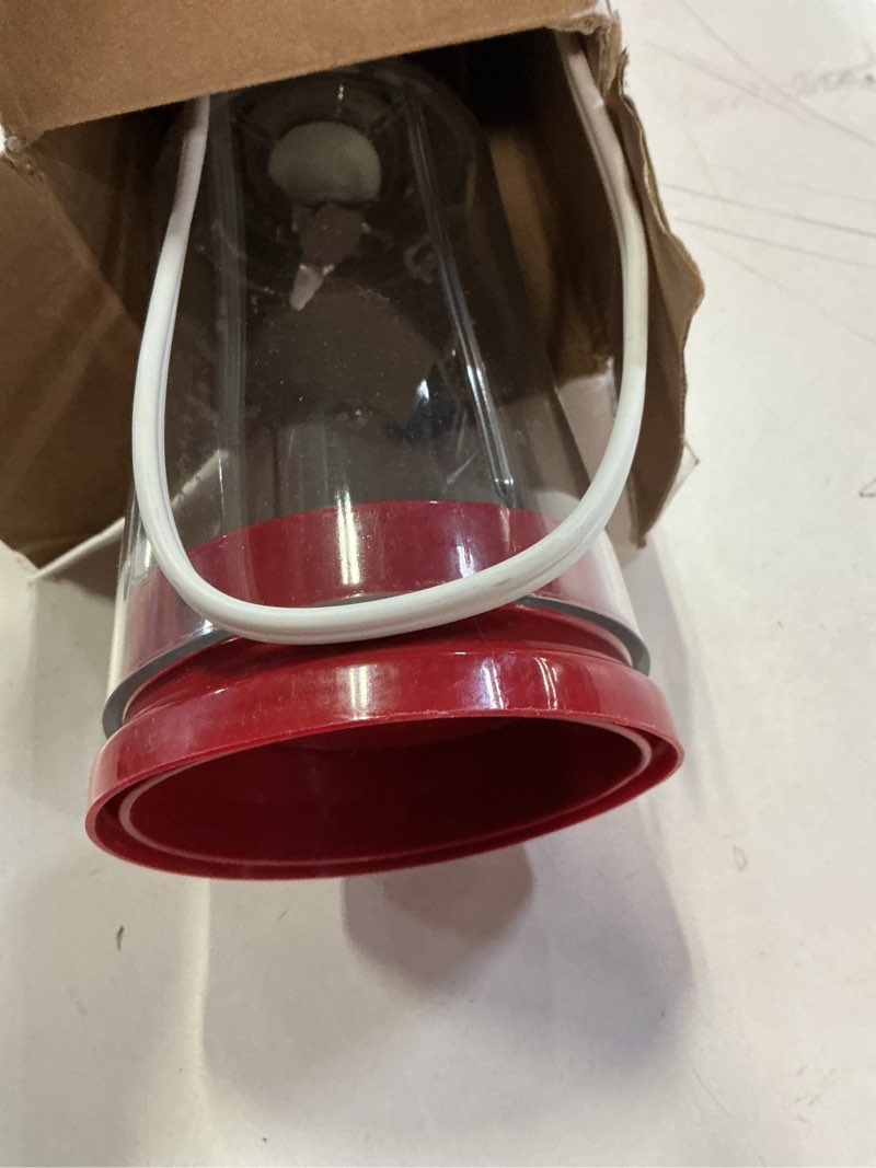 Condition photo showing As Is for Hamilton Beach Portable Blender for Shakes and Smoothies, 14 Oz BPA Free Travel Cup & Lid, Durable Stainless Steel Blades, Personal Smoothie Blender, Red (51101RV) Red Portable Blender