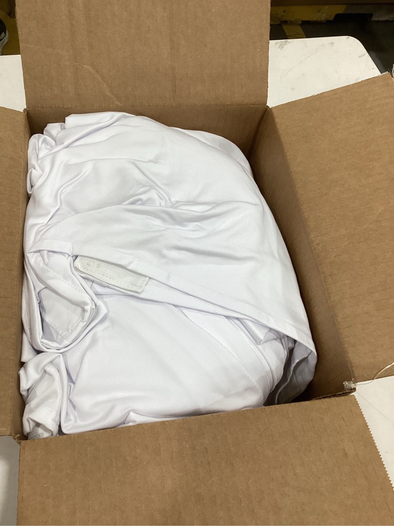 Condition photo showing Good Condition for cocktail table covers-spandex round high top table cloths 6 pack 32x43 inch-white stretch fitted bar tall tablecloth for pub bistro highboy party event banquet height folding satnding tables white 32" x 43" | 6 pack