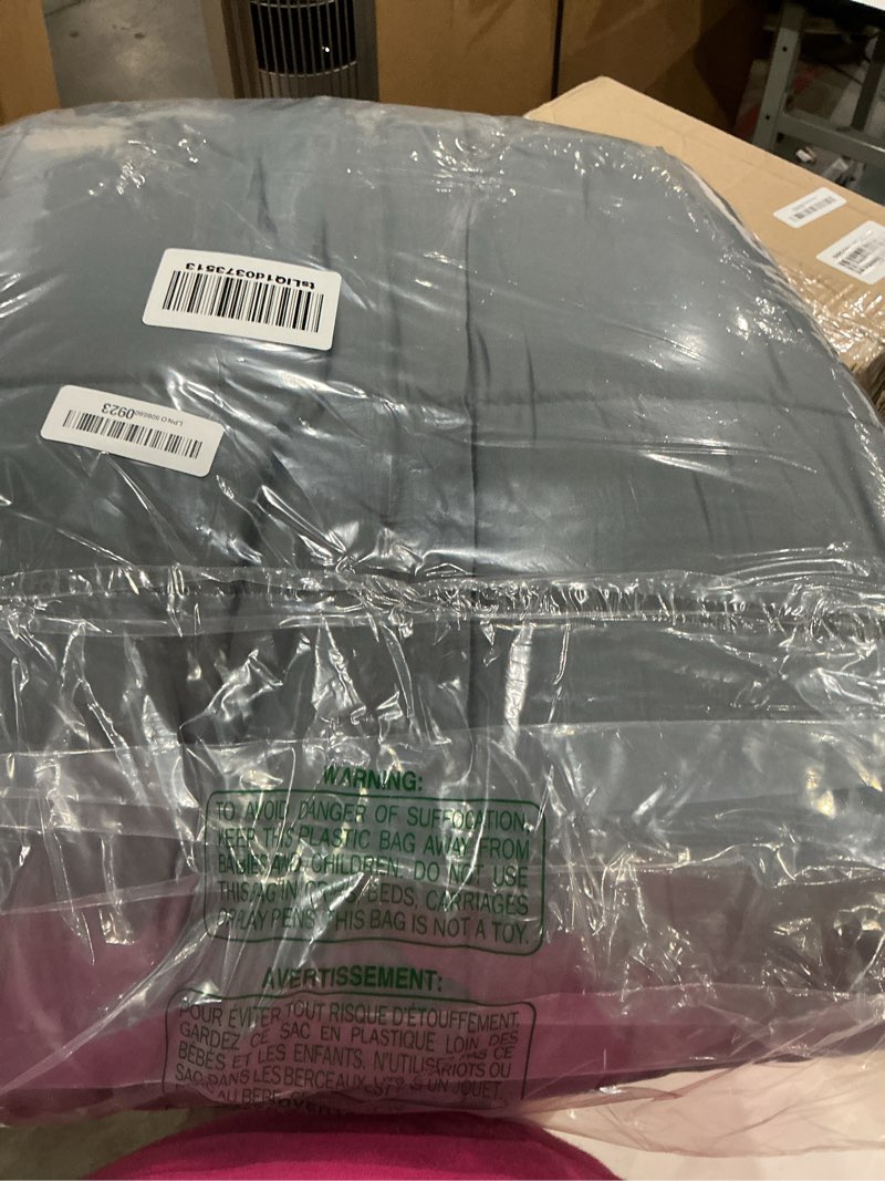 Condition photo showing Good Condition for homelike moment comforters queen size - grey duvet insert down alternative bed queen comforter, lightweight bedding comforters full size quilted soft all season reversible dark gray/light grey dark gray/light grey full/queen