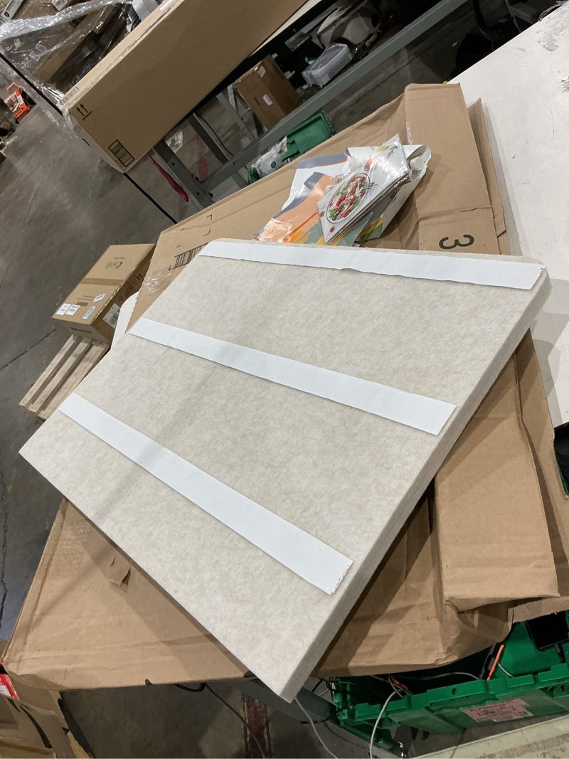 Condition photo showing Good Condition for lightomorrow large vision board 48x36, thicken felt pin board for living room or home office, ideal for family goals, photos, notes with 20 pushpins and 20 postcards, oatmeal oatmral 48×36inches
