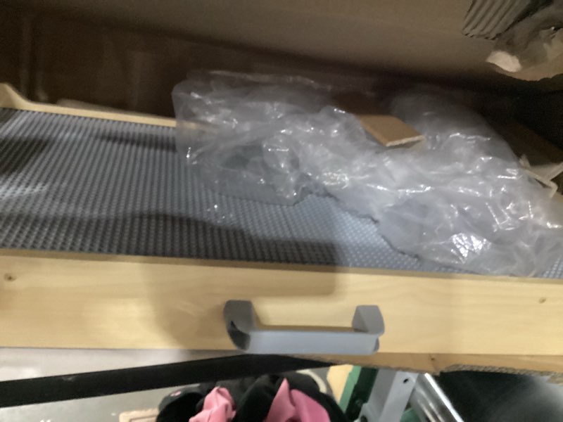 Condition photo showing New/Like New for Delta Children Play N Store Building Bricks Play Table with 100+ Play Bricks Included - Large Brick Plate Compatible with Lego, MegaBlocks & More - Legs Fold for Easy Under Bed Storage, Grey