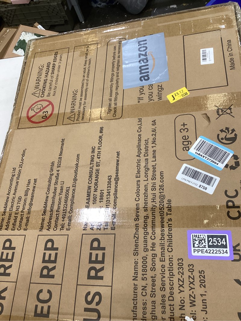 Condition photo showing Good Condition for wingyz Kids Table for Play Study Dining Toys Storage, Sensory Tables for Toddler, Activity Table with Storage Bins Birthday Gifts for Boys and Girls 1 Table