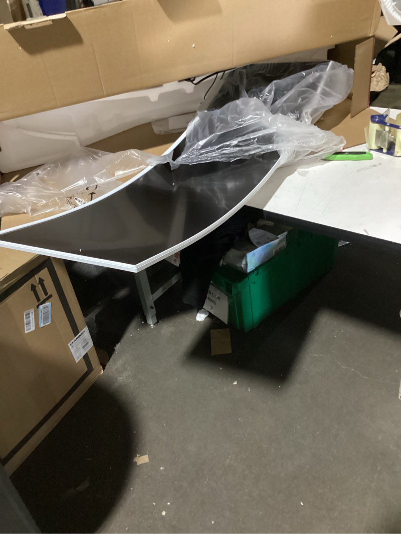 Condition photo showing Good Condition for crua 49" white curved monitor | dqhd(5120 * 1440), 120hz, 1500r, 32:9, amd freesync, 120% srgb, height adjustable ultra-wide screen computer monitors, hdmi 2.1 & dp 1.4, wall mount install 49inch the crua 49-inch curved monitor combines an ultra-wide 32:9 aspect ratio with stunning dqhd 5120×1440 resolution, delivering the screen real estate of two 27-inch qhd monitors without bezel gaps. the 1500r curvature wraps around your field of view for a more natural, immersive experience, whether you’re managing multiple windows, editing timelines, or enjoying cinematic content. with a fast 120hz refresh rate and amd freesync support, this ultra-wide gaming monitor keeps motion smooth and responsive, ideal for fast-paced gameplay and fluid desktop navigation. covering 120% srgb, it offers rich, accurate color for graphic designers, video editors, content creators, and marketing professionals who rely on consistent visuals. designed for serious productivity and entertainment, this 49-inch curved monitor is perfect for multitasking office users, programmers, traders, creative studios, and gaming enthusiasts who want to replace dual-monitor setups with one expansive display. the height-adjustable stand supports ergonomic viewing, while hdmi 2.1 and displayport 1.4 provide broad compatibility with modern pcs, laptops, and consoles. vesa mount support allows easy integration into arm or wall-mounted setups, making it a powerful centerpiece for home offices, trading desks, content creation workstations, and immersive gaming battlestations. white
