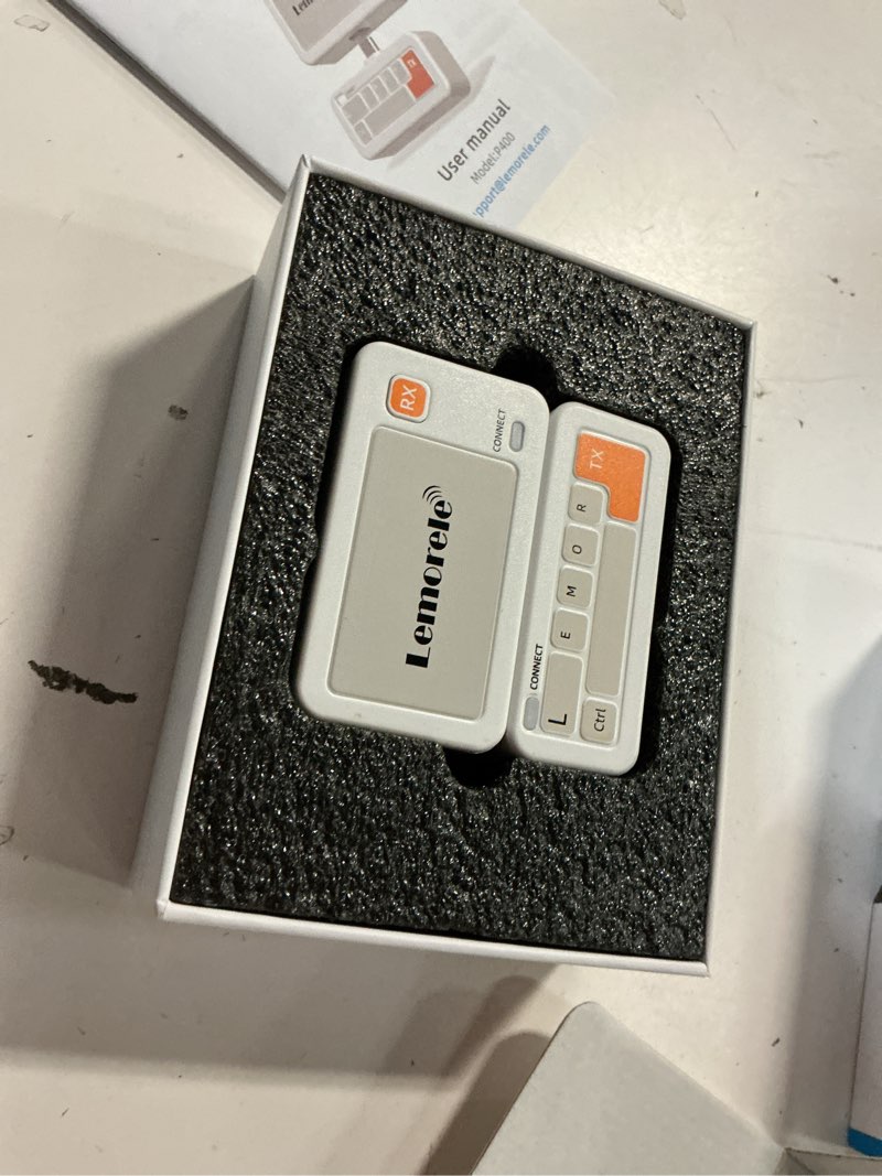 Condition photo showing Good Condition for lemorele wireless usb-c transmitter and hdmi receiver kit, plug and play, 5g 1080p@60hz, 50m/164ft low latency extender for usb-c devices with dp alt mode to monitor, projector, tv white