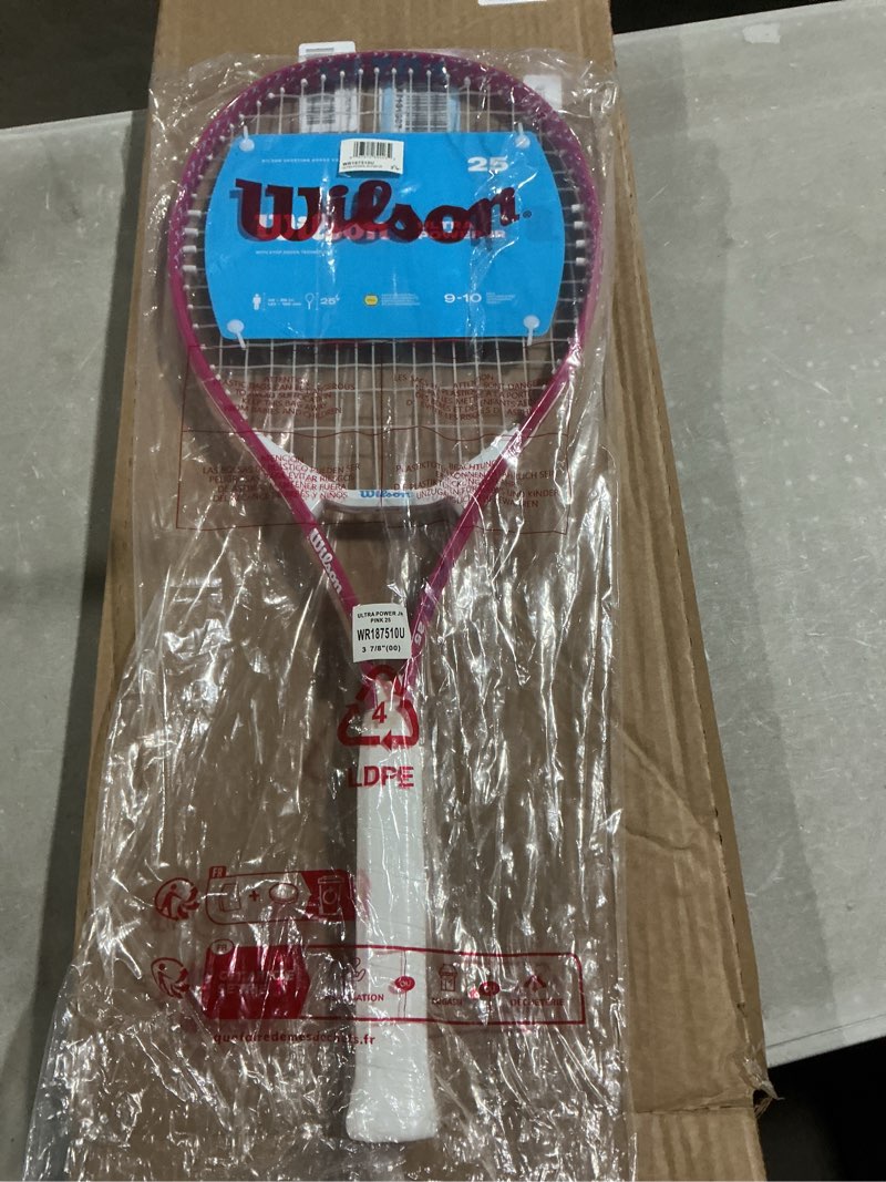 Condition photo showing Good Condition for wilson ultra power 25" junior recreational tennis racket - pink/white/blue