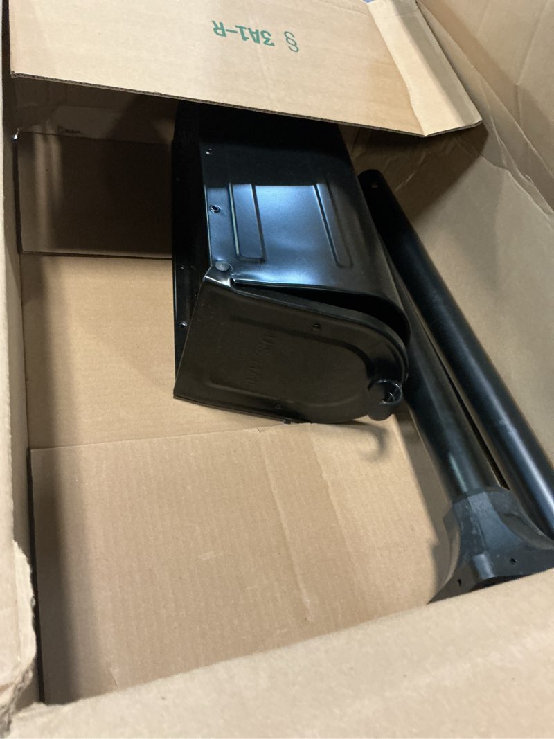 Condition photo showing As Is for architectural mailboxes 7680b-10 mb1 mount mailbox and in-ground post kit, medium, bl