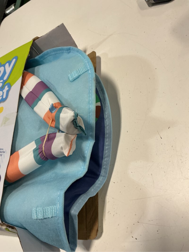 Condition photo showing Good Condition for dearlomum baby play mat gym, funny play piano tummy time activity mat with 5 infant sensory toys, music and lights, boy & girl gifts for newborns 0 to 3 6 9 12 months (blue) tiger (blue)