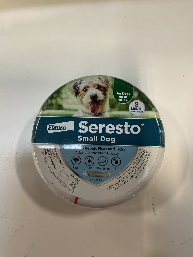 Condition photo showing New/Like New for Seresto Small Dog Vet-Recommended Flea & Tick Treatment & Prevention Collar for Dogs Under 18 lbs. | 8 Months Protection