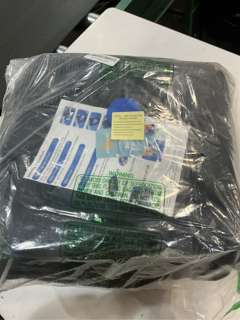 Condition photo showing Good Condition for Snow Tube for Adults 2 Person, Heavy-Duty Inflatable Snow Sled with 600D Fabric Cover, Backrest, Tow Rope & Reinforced Handles, Hyperzoo Winter Toboggan–Ideal for Family & Friends