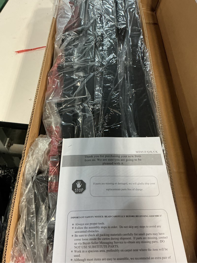 Condition photo showing New/Like New for yitong angel 10 inch queen bed frame low profile metal platform with mattress slide stopper,heavy steel slats support frames,no box spring needed,noise free,non-slip,easy assembly queen 10 inch