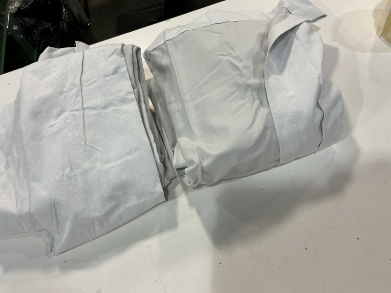 Condition photo showing Good Condition for 37 x 84 in conor curtains white 