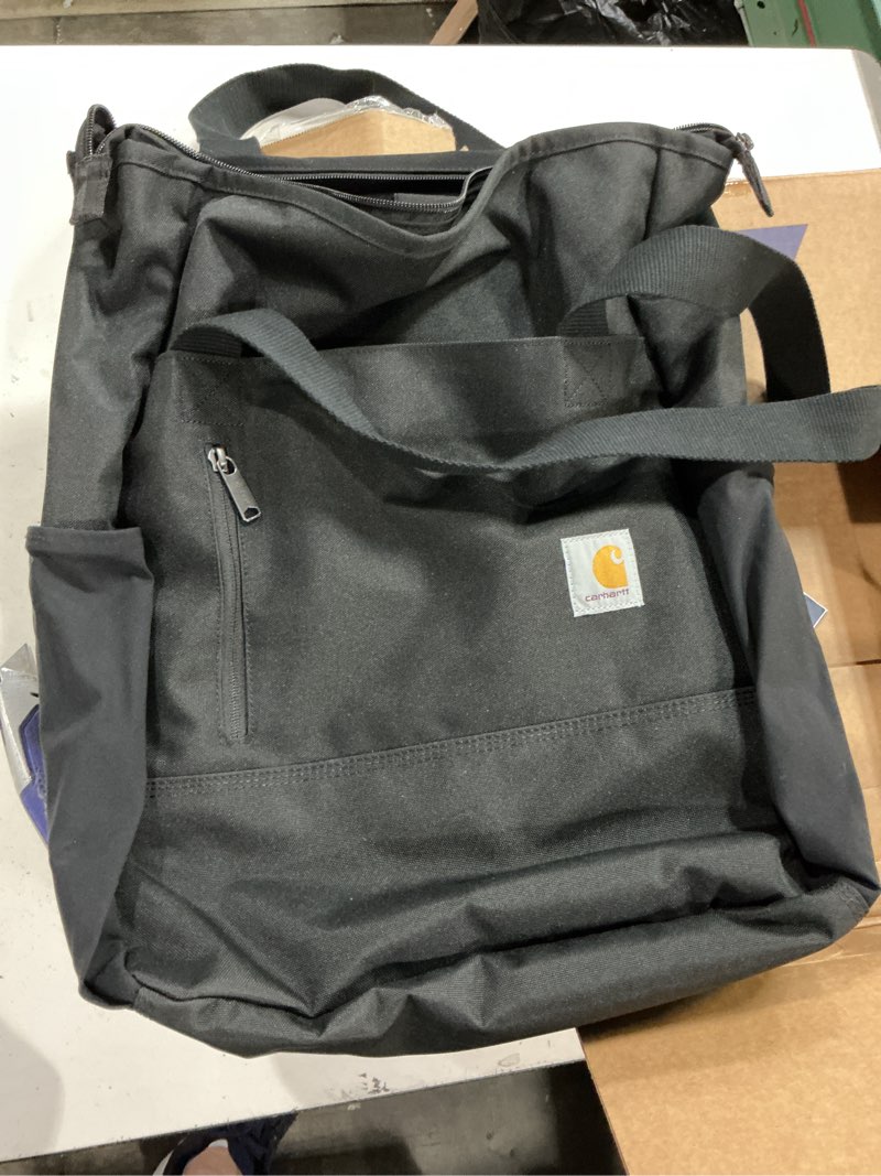 Condition photo showing Good Condition for carhartt classic convertible backpack tote, durable water repellent material w/ 17" laptop sleeve, black one size black
