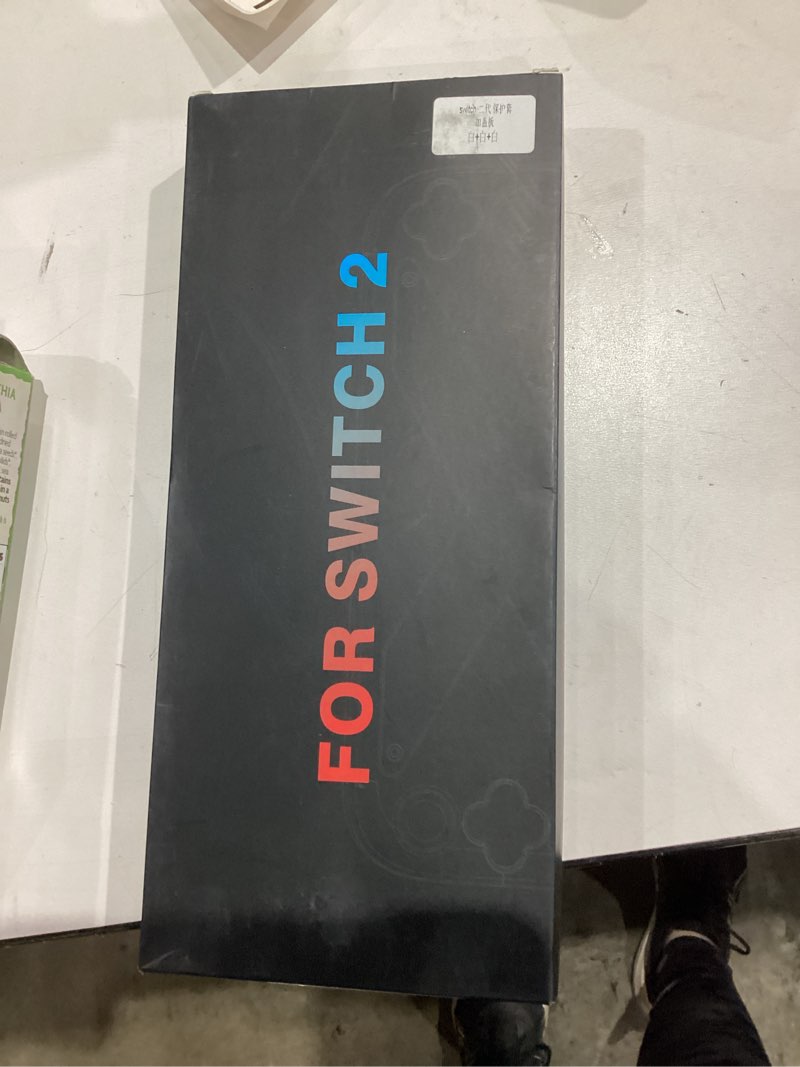 Condition photo showing New/Like New for Switch 2 DualShield Case Set 2025 - ABS Top Cover & Detachable TPU Shell, 2 Joycon Thumbcaps, 2X Tempered Glass | Kid-Safe, Anti-Fingerprint Finish, Dock-Incompatible (Snow White)