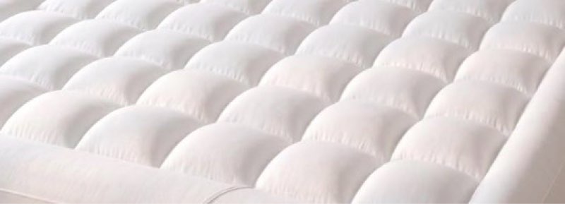 niagara sleep solution cloud-like full size mattress topper - 100% cotton top mattress pad for back 