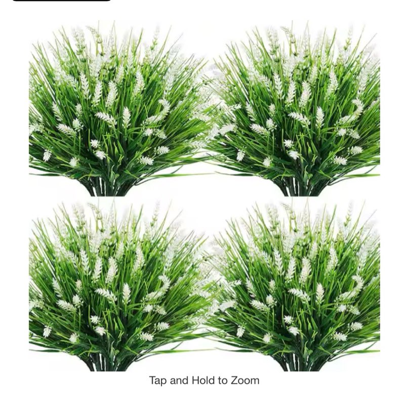 14.2 in. White Outdoor Artificial Lavender Flower UV Resistant Garden Decorations 24 Bundles Questions & Answers 