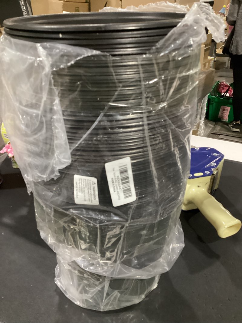 Condition photo showing As Is for 60-pack 2 gallon flexible plastic plant pots with 50pcs plant labels,thickened soft seed starting container for indoor outdoor plants, seedlings, vegetables, succulents and cuttings