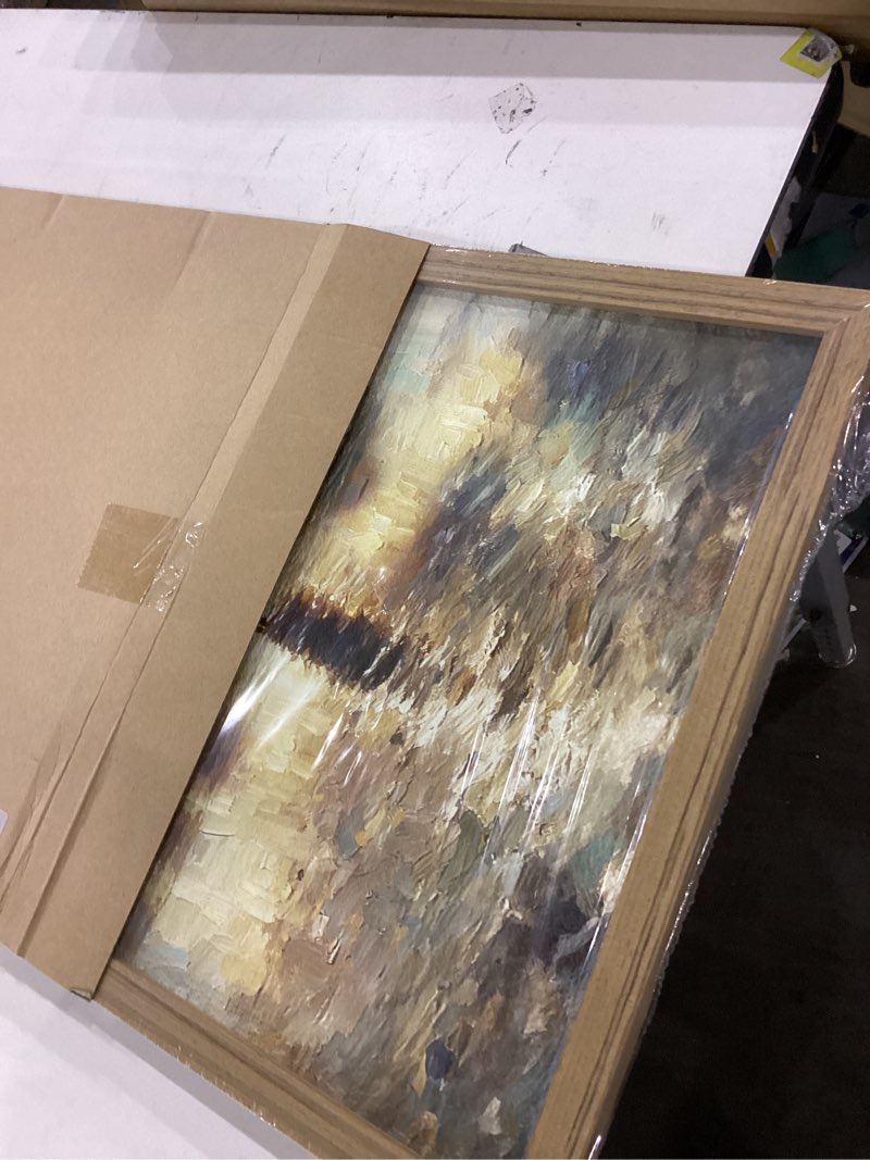 3D Textured Jesus Walking on Water Wall Art, Framed Colorful Religion Savior Christianity Wall Decor