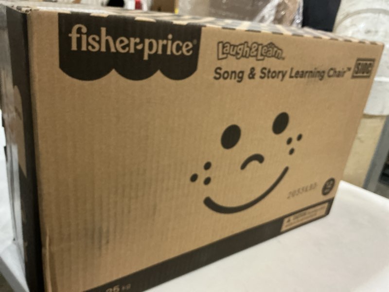 Condition photo showing New/Like New for fisher-price toddler toy laugh & learn song & story learning chair with music lights & activities for kids ages 1+ years (amazon exclusive)