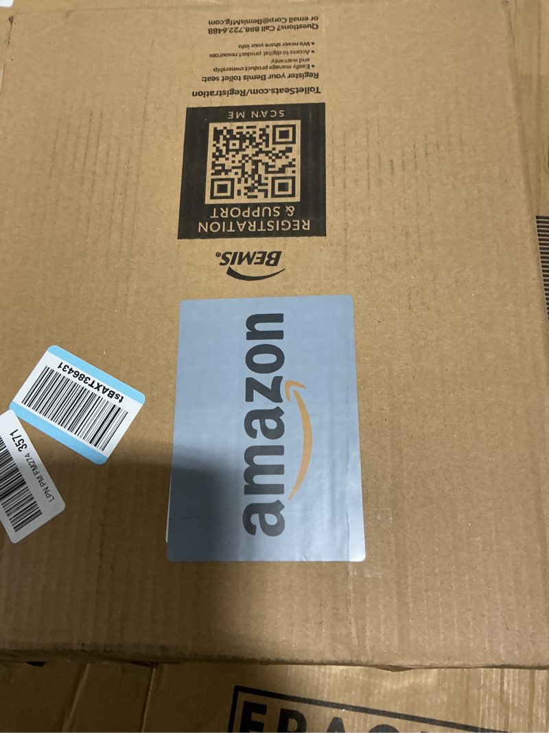 Condition photo showing Good Condition for Mayfair Padded Toilet Seat with Chrome Hinges, Soft Vinyl over Wood Core Seat, Made in USA, Round, White Elongated Seat