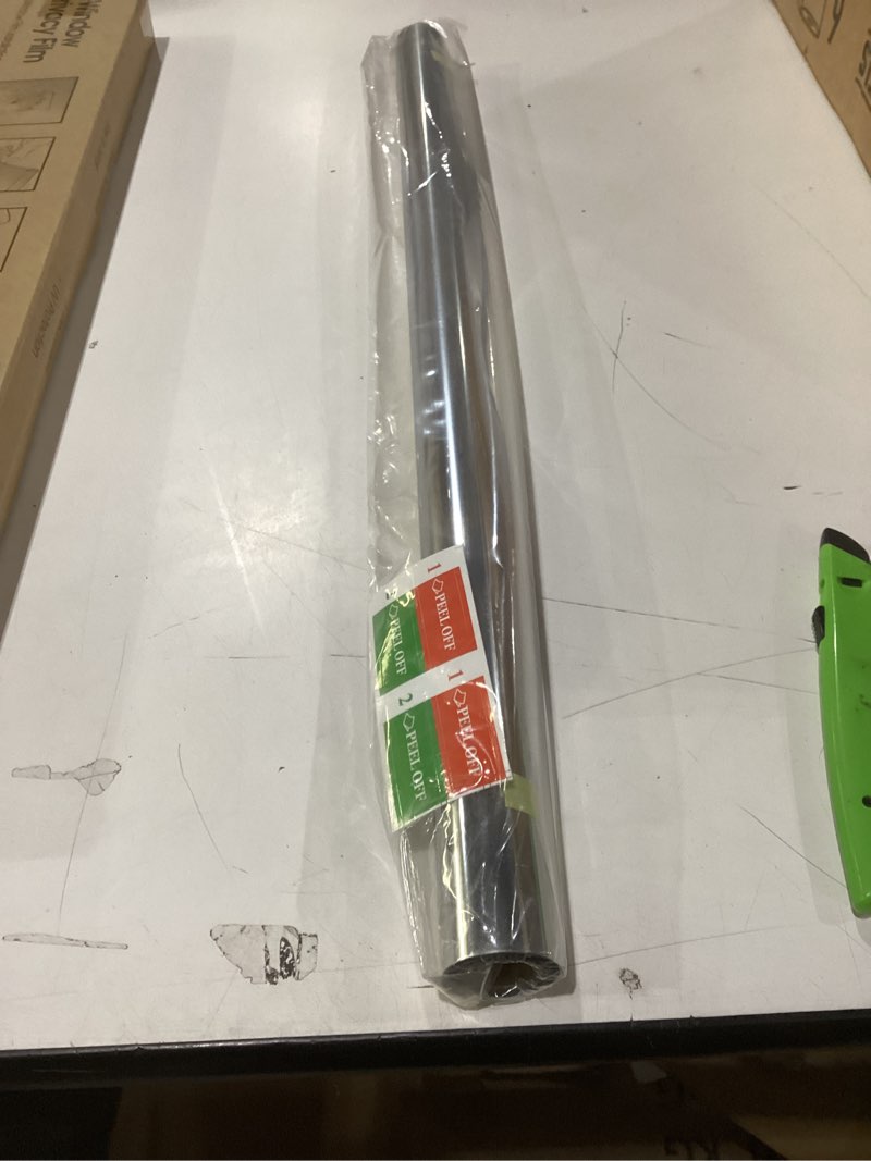 Condition photo showing New/Like New for Coavas One Way Window Privacy Film, Reflective Window Tint for Home See Out Not in, Sun Blocking Anti UV Static Cling Glass Windows Door Coverings for Winter, 23.6x78.7 Inch Silver-silver 23.6 x 78.7 Inch
