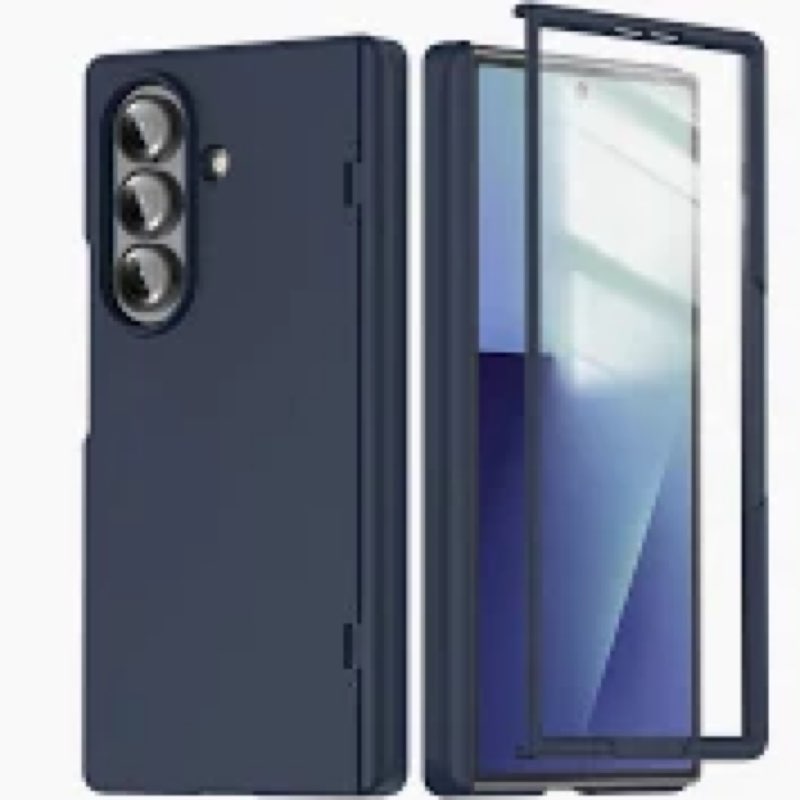 for Samsung Galaxy Z Fold 7 Case with Built-in Screen Protector and S Pen, Full-Body Shockproof Prot