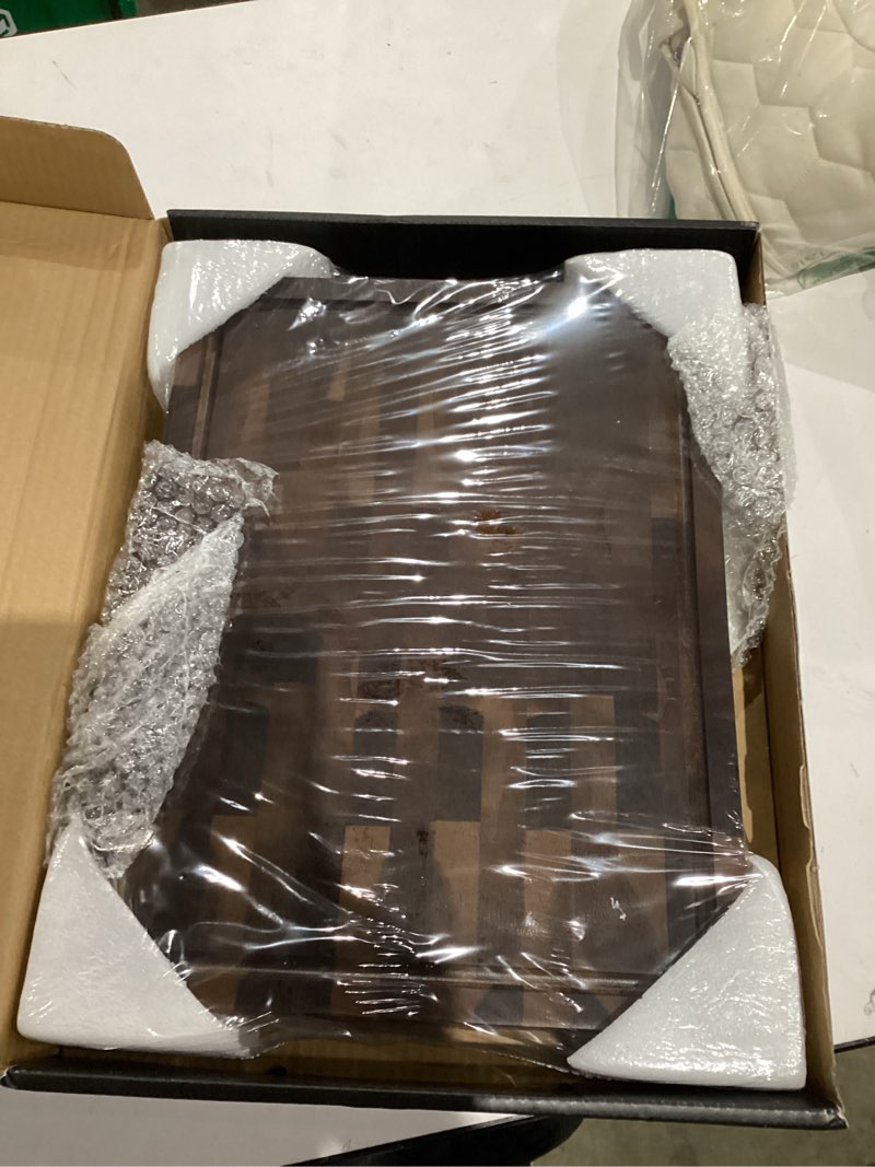 Premium 2-in-1 Large Acacia Wooden Cutting Board & Serving Tray – Reversible Butcher Block with Comp