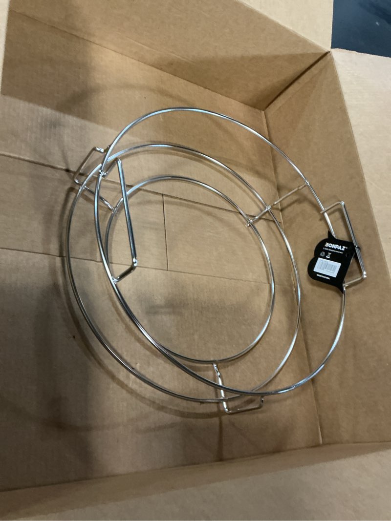 Condition photo showing Good Condition for Replacement 1-Piece ConvEGGtorBasket Rack for Big Green Egg Large, BGE EGGpsnder Accessories - Easy Placement or Removal of Grill Heat Deflector or Cast Iron Plate Setter, Stainless Stack Rack Parts Large,1-Piece ConvEGGtorBasket Rack