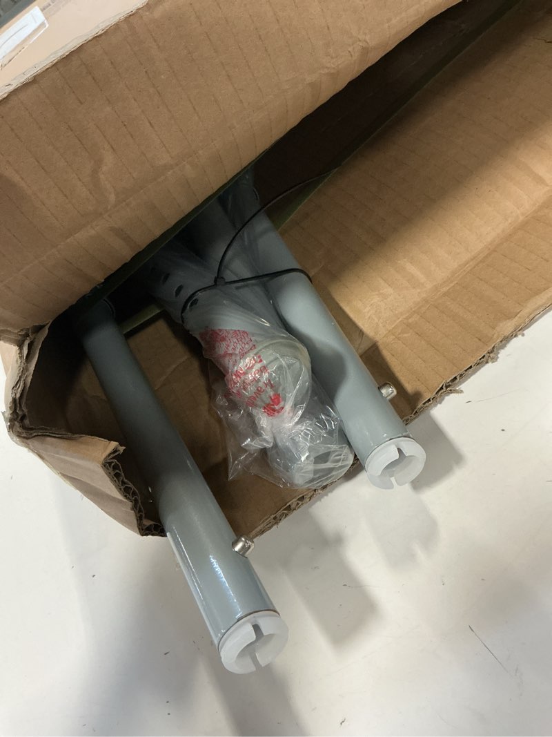 Condition photo showing As Is for Medline Lightweight Folding Walkers for Seniors, Adults with 5” Wheels, Steel Frame Supports up to 400 lbs.