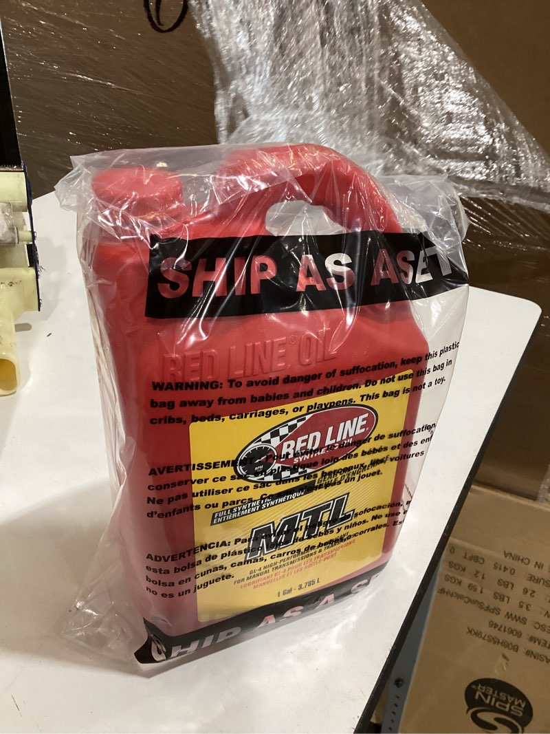 Condition photo showing Good Condition for red line 50205 mtl 75w80 gl-4 gear oil - 1 gallon
