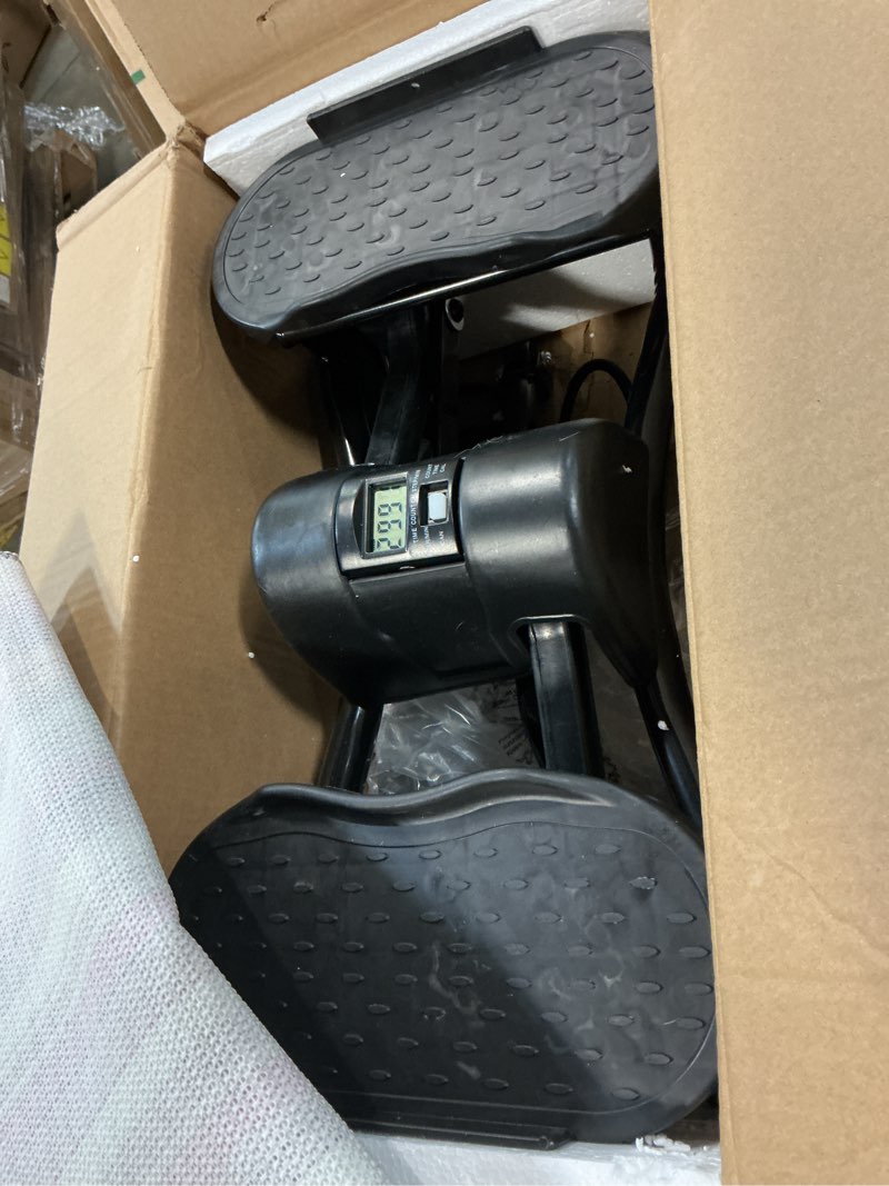 Condition photo showing As Is for Rock Fitness Stepper, Portable Step Rocker Side to Side at Home, Aerobic Workout Machine Fitness Equipment Suitable for Apartment and Dormitory black