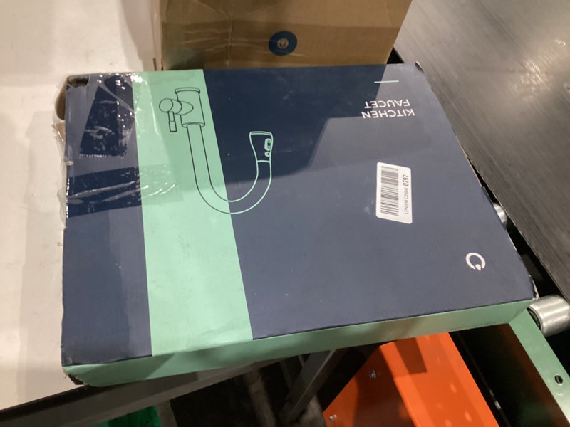 Condition photo showing New/Like New for FORIOUS Kitchen Faucets with Pull Down Sprayer, Brushed Nickel, High Arc Single Handle Classic Stainless Steel Sink Faucet 1 or 3 Hole, Suitable for Farmhouse Camper Laundry Rv Bar