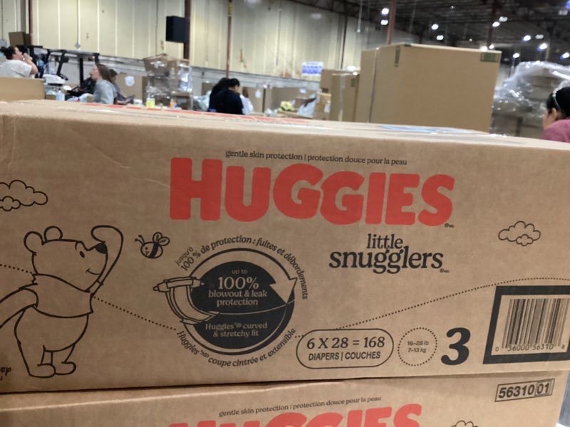 Condition photo showing Good Condition for huggies little snugglers disposable diapers - size 3 - 168ct